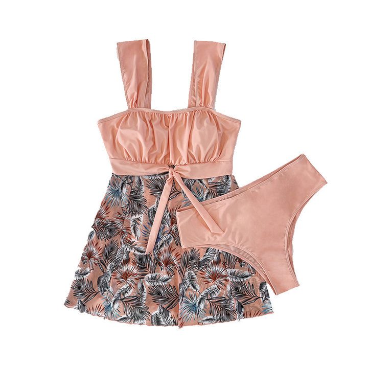 Damen Badeoberteil mit floralem Rock-Design und verstellbaren Trägern Echo Archiv