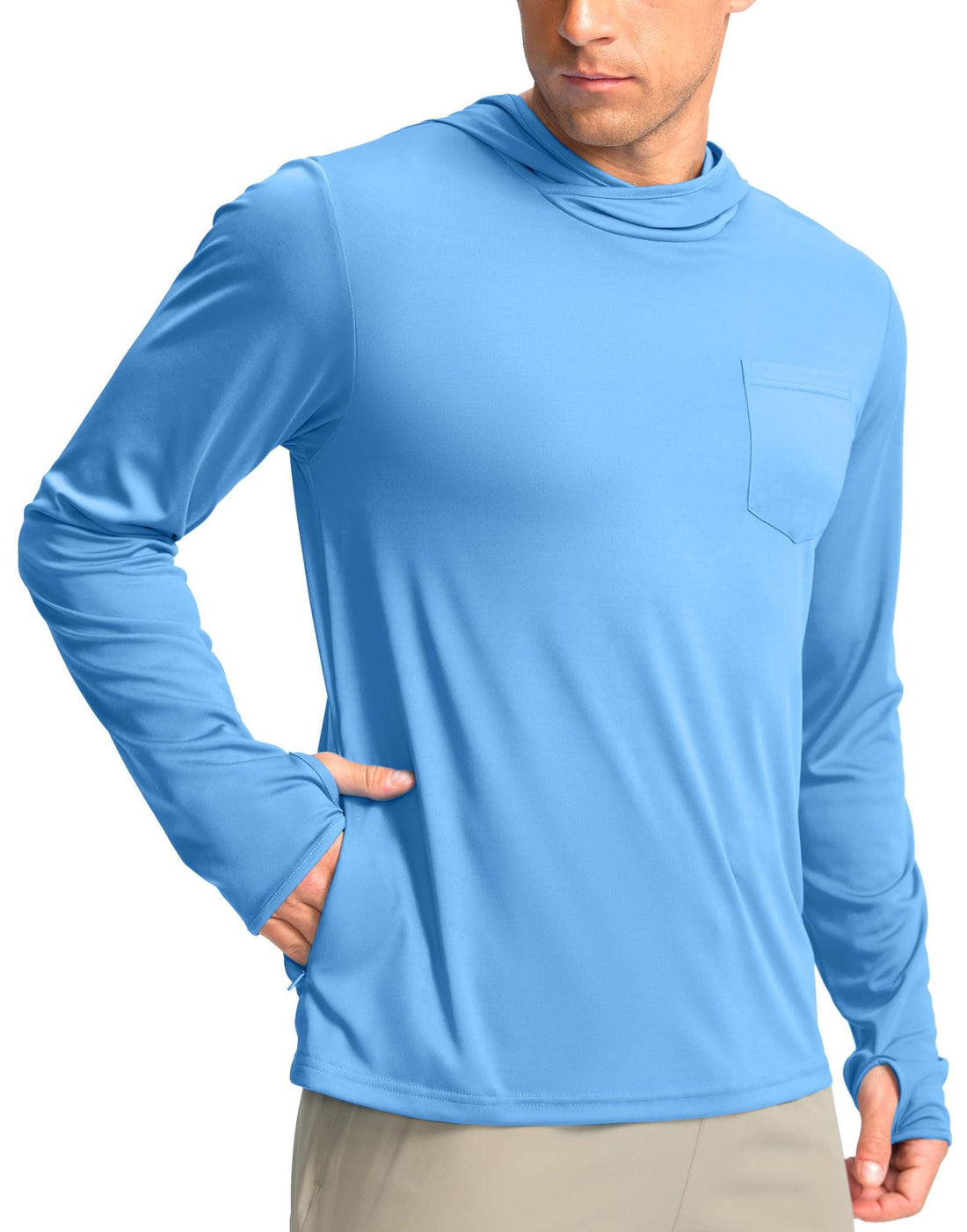 Herren Funktionsshirt mit Kapuze und Taschen – Avelline