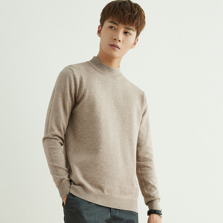 Herren Halbhoher Rollkragenpullover aus Feinstrick mit schmaler Passform Echoarchiv