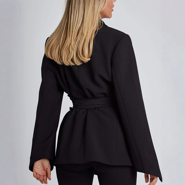Damen eleganter Blazer mit tailliertem Schnitt und praktischem Gürtel Echo Archiv