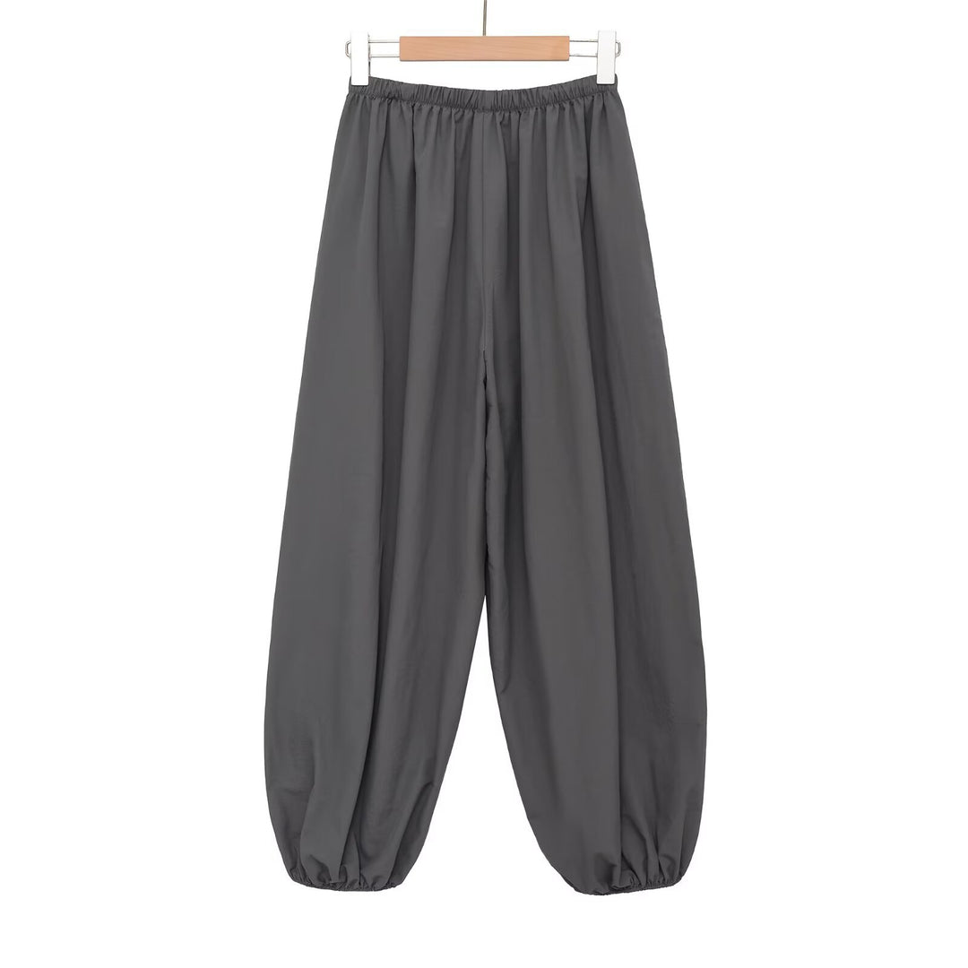 Damen Sportliche Sweatpants mit elastischem Bund und weiten Beinen Echo Archiv