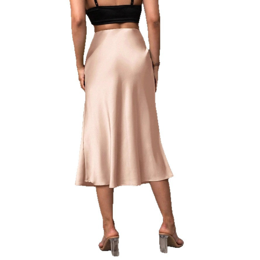 Damen Satinrock mit elegantem, schwingendem Schnitt Echo Archiv