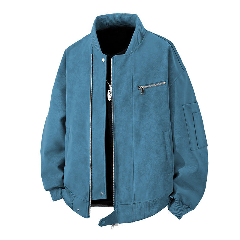 Herren Trendige Bomberjacke im Vintage-Look mit praktischem Reißverschluss und stylischen Details Echoarchiv