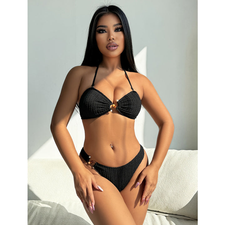 Damen Hochgeschnittener Bikini mit raffinierten Verzierungen Echo Archiv
