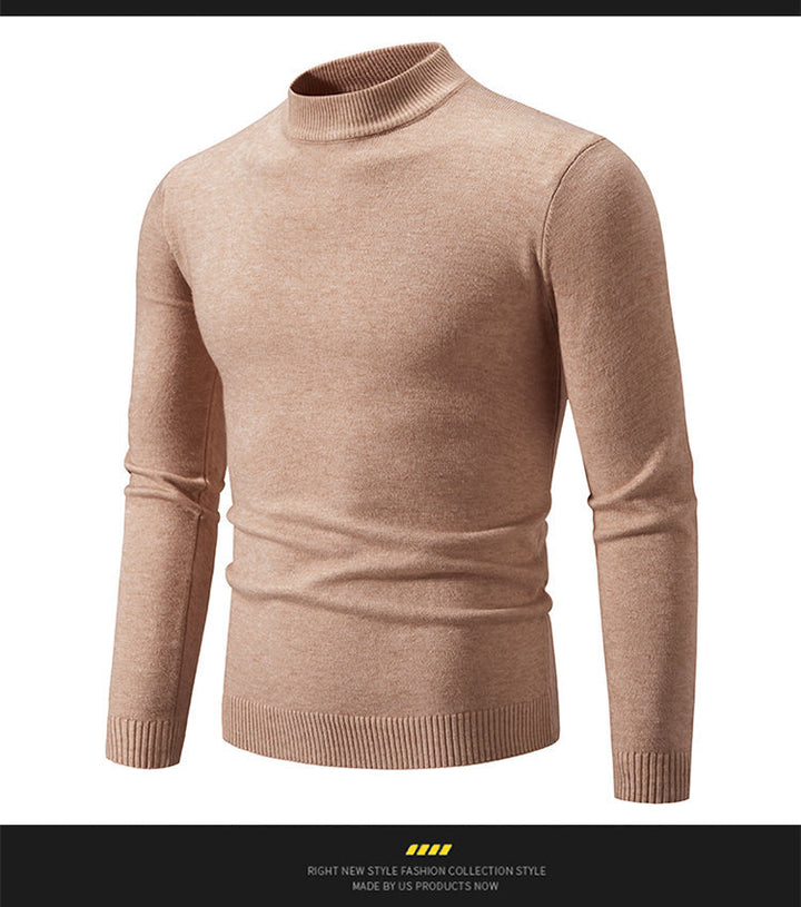 Herren eleganter Pullover mit Stehkragen Echoarchiv