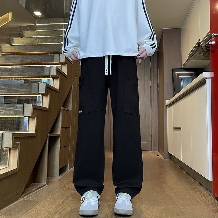 Herren Weite Cargo-Hose mit Thermofutter, Kordelbund & Utility-Taschen Echoarchiv
