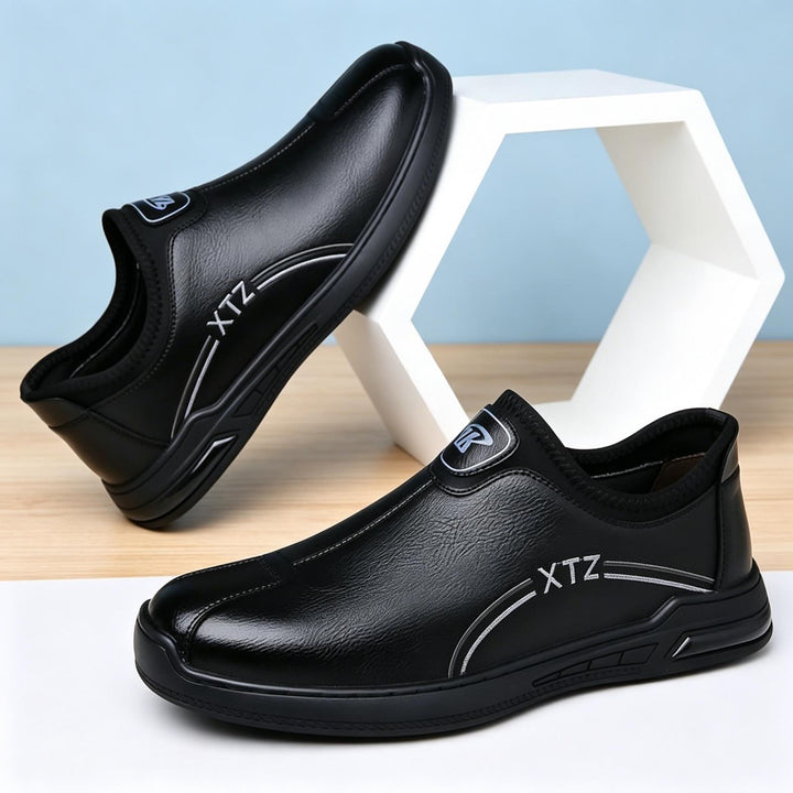 Herren Bequeme Slip-On Ledersneaker Echoarchiv