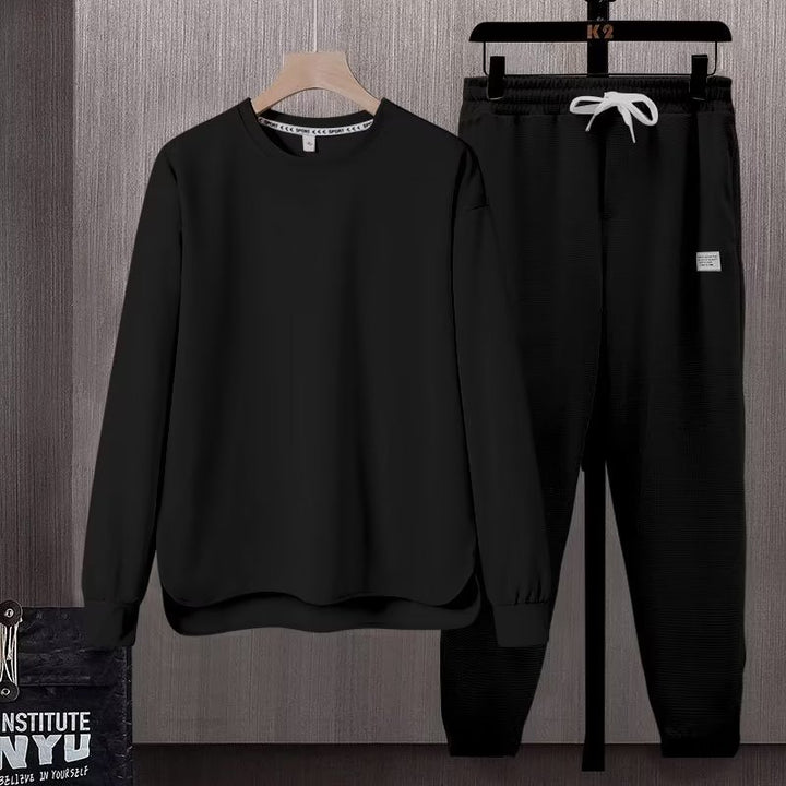 Damen komfortables Sweatshirt und lässige Jogginghose Set Echoarchiv