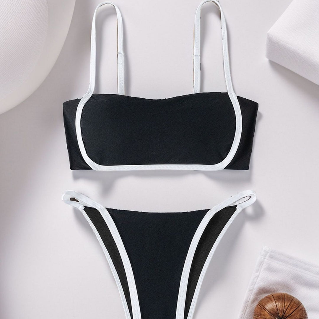 Damen Modischer Bikini mit elastischen Trägern Echo Archiv