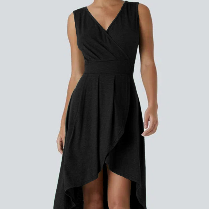 Damen Wickelkleid mit asymmetrischem Saum und elegantem Schnitt Echo Archiv