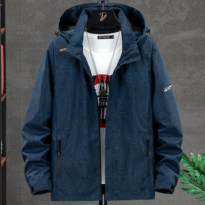 Herren Wetterfeste Allwetterjacke mit praktischem Kapuzendesign Echo Archiv