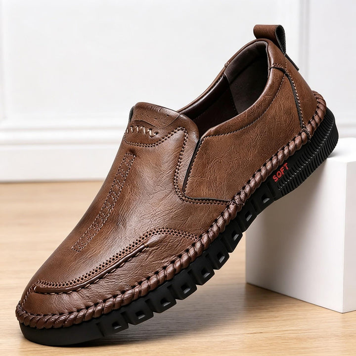 Herren Bequeme Slipper aus Leder Echoarchiv