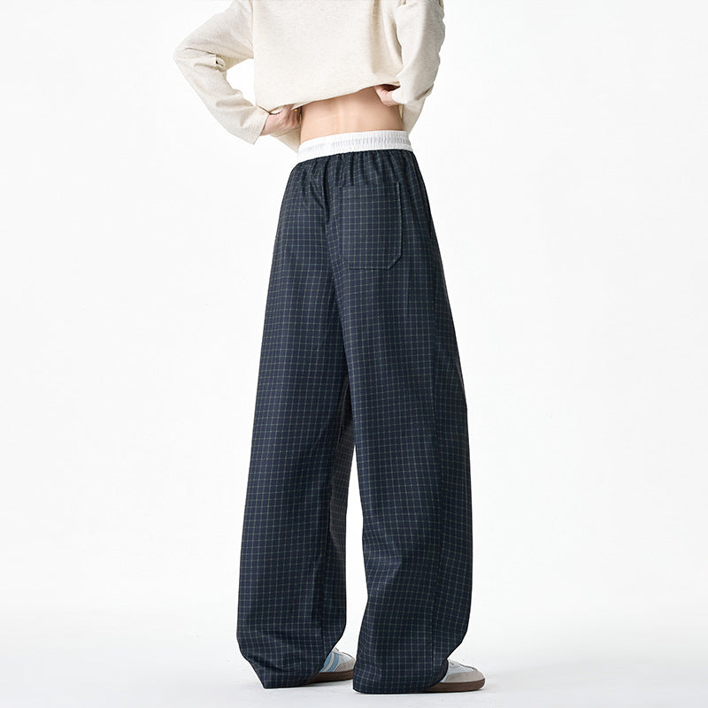 Damen Modische Harem-Hose mit Karo-Muster Echo Archiv