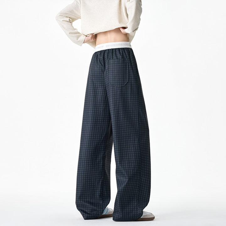 Damen Modische Harem-Hose mit Karo-Muster Echo Archiv