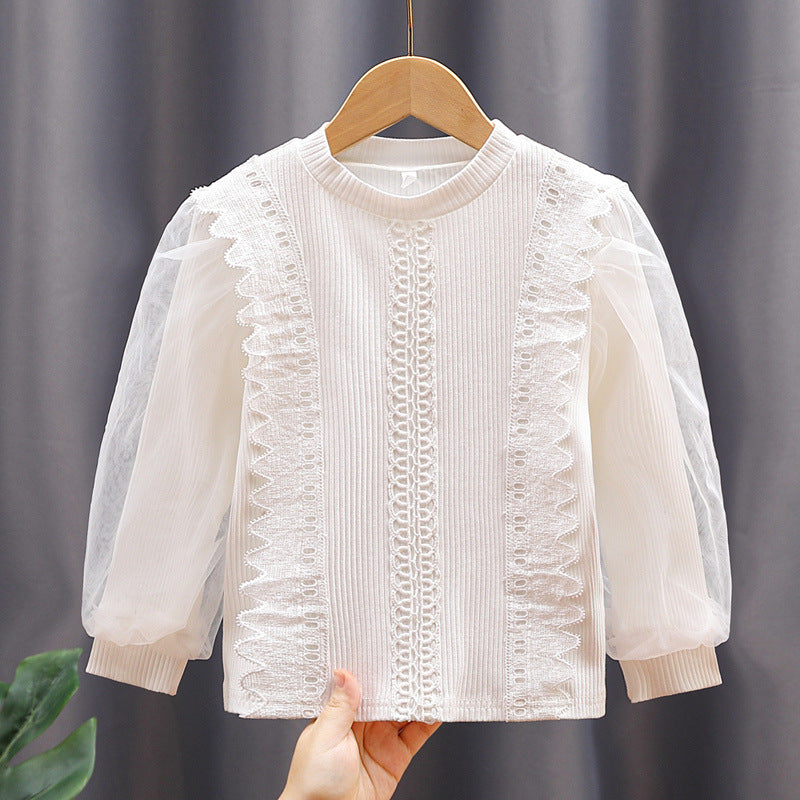 Damen Sweatshirt mit Tüllärmeln und Rüschendetails Echo Archiv
