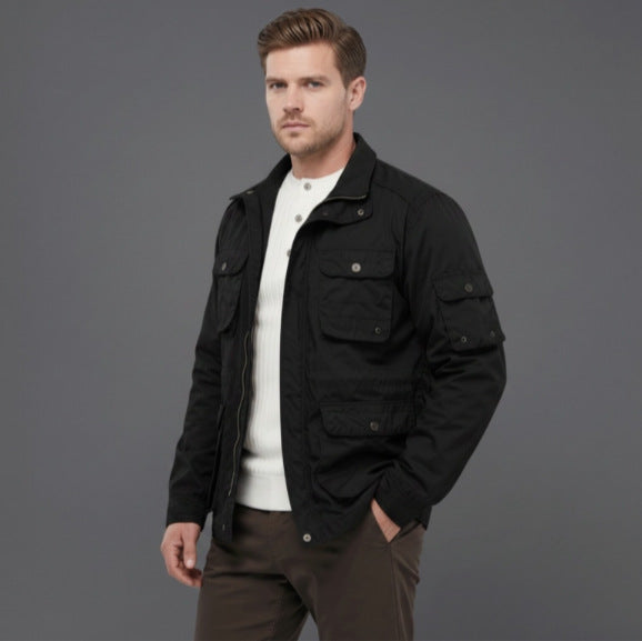 Herren Utility-Fieldjacke mit mehreren Pattentaschen und verstellbarer Taille Echo Archiv