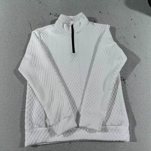Herren Stehkragen Pullover mit Strukturmuster Echoarchiv