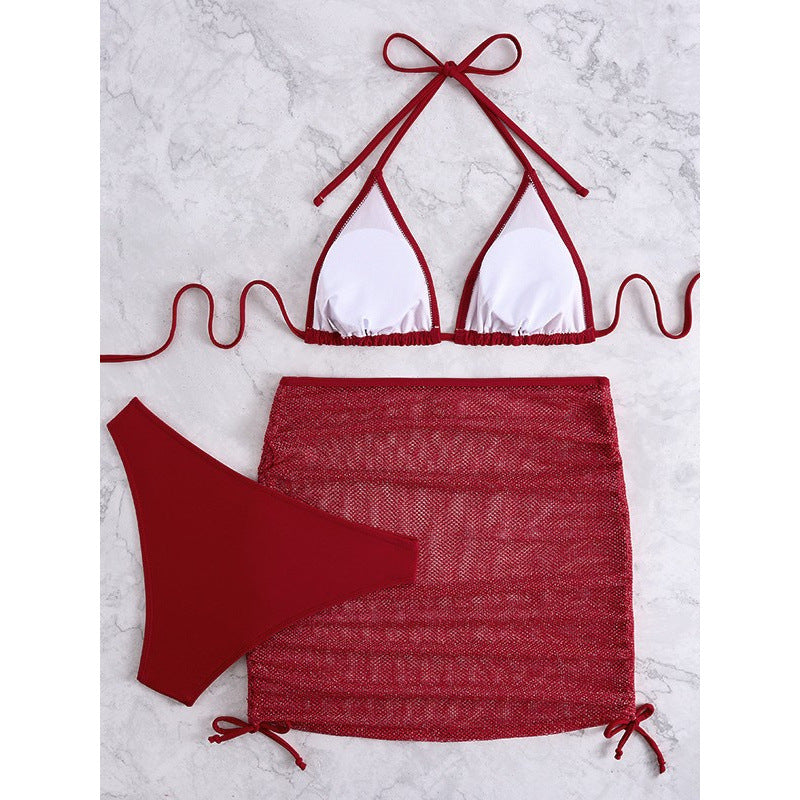 Damen Bikini-Set mit durchscheinendem Rock Echo Archiv