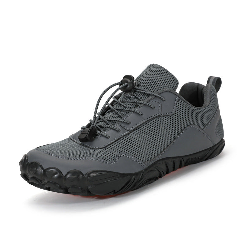 Herren nan leichter Schnellzug-Trekkingschuh mit Gummizehschutz, atmungsaktivem Meshoberteil und profiliertem Outdoor-Laufsohle Echo Archiv