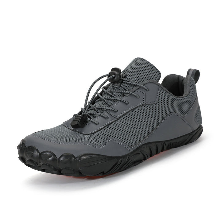 Herren nan leichter Schnellzug-Trekkingschuh mit Gummizehschutz, atmungsaktivem Meshoberteil und profiliertem Outdoor-Laufsohle Echo Archiv