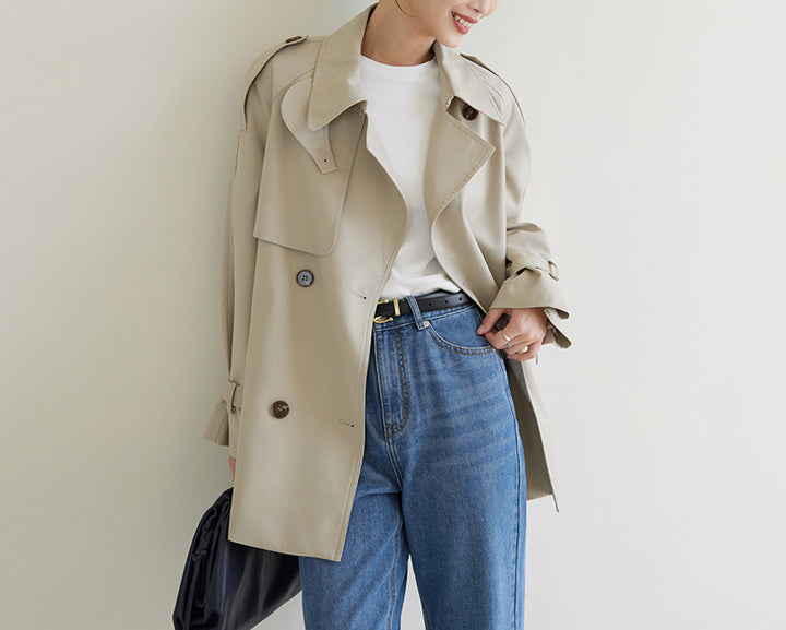 Damen Modische Trenchjacke Echoarchiv