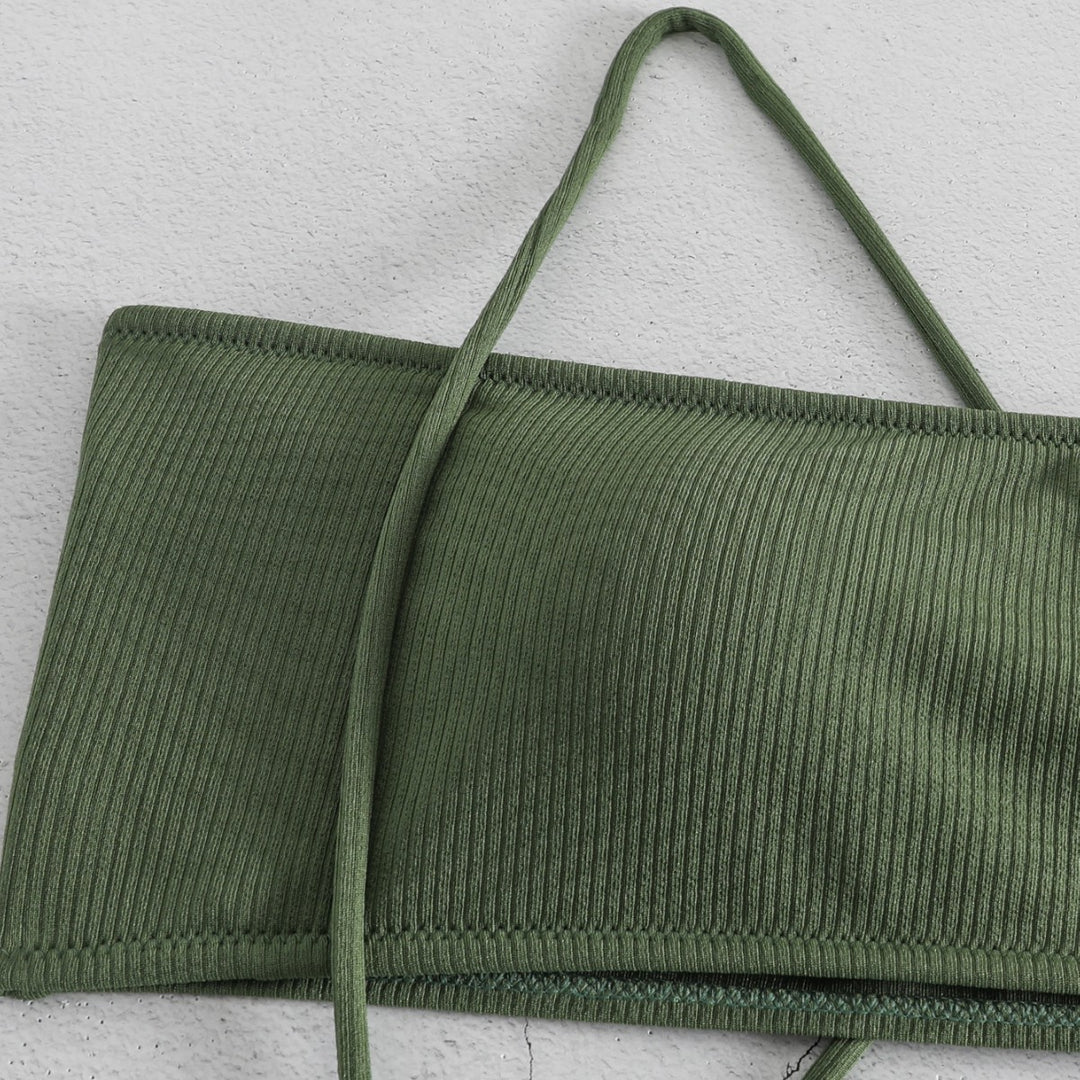 Damen Sportlicher Hochgeschnittener Bikini Echo Archiv