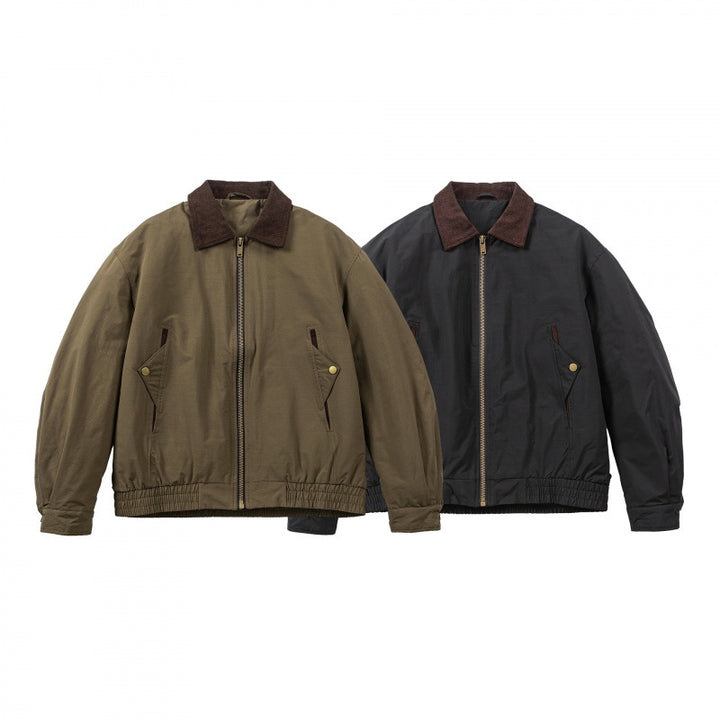 Herren Boxy-Field-Bomberjacke mit Cordkragen, Metallreißverschluss und elastischem Saum Echo Archiv