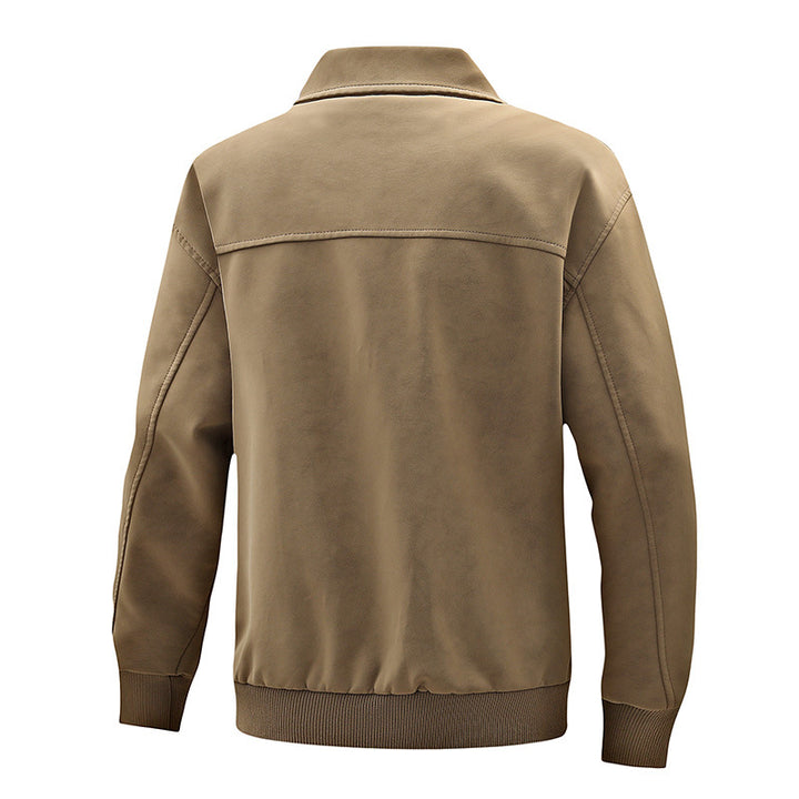 Herren gesteppte Freizeitjacke aus weichem Kunstleder Echoarchiv