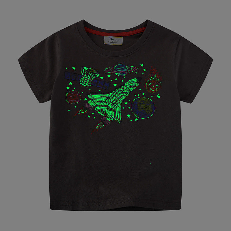 Jungen T-Shirt mit aufregendem Weltraum-Motiv Echo Archiv