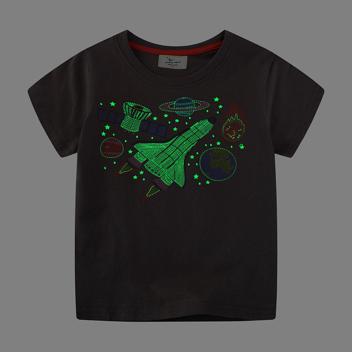 Jungen T-Shirt mit aufregendem Weltraum-Motiv Echo Archiv