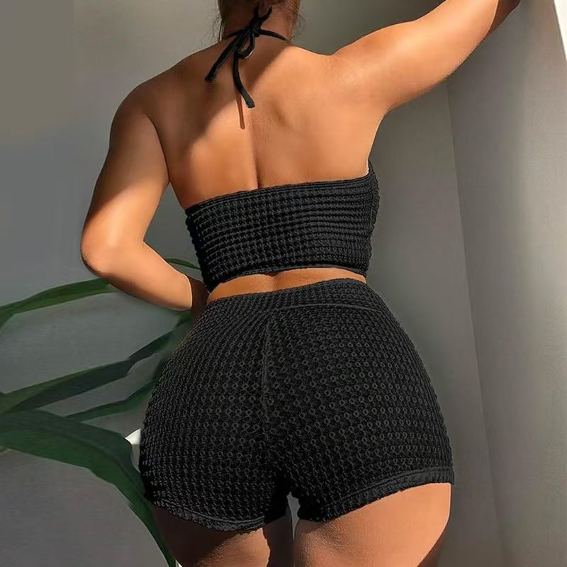 Damen Bikini-Set mit modischem Knotendesign und bequemem Höschen Echo Archiv