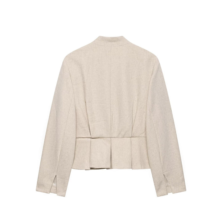 Damen Kurzjacke mit Stehkragen, Zierknopfleiste und Paspeltaschen Echo Archiv
