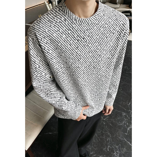Herren Modischer Oversized Pullover Echo Archive