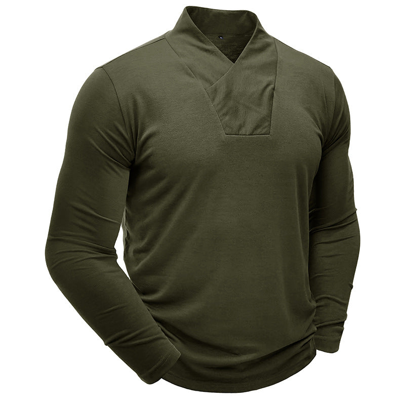 Herren Longsleeve mit V-Ausschnitt Echoarchiv
