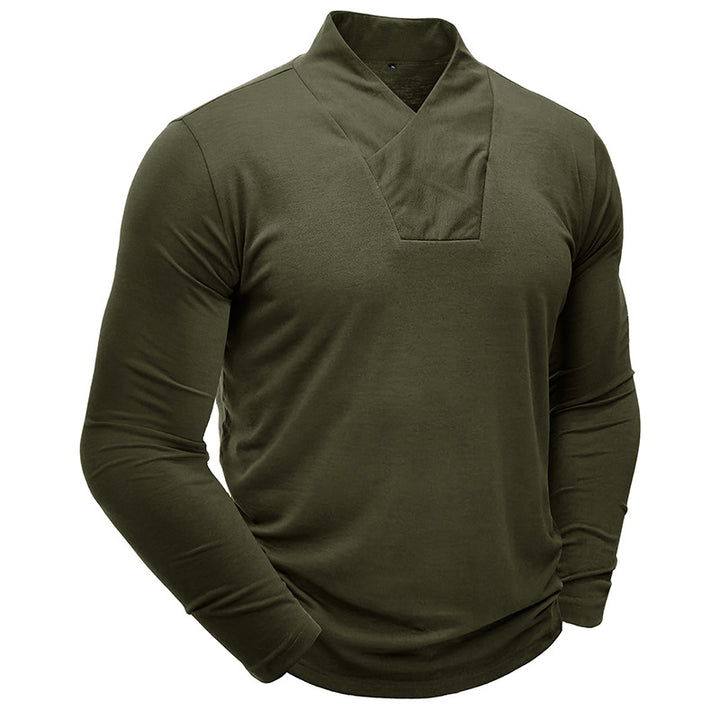 Herren Longsleeve mit V-Ausschnitt Echoarchiv