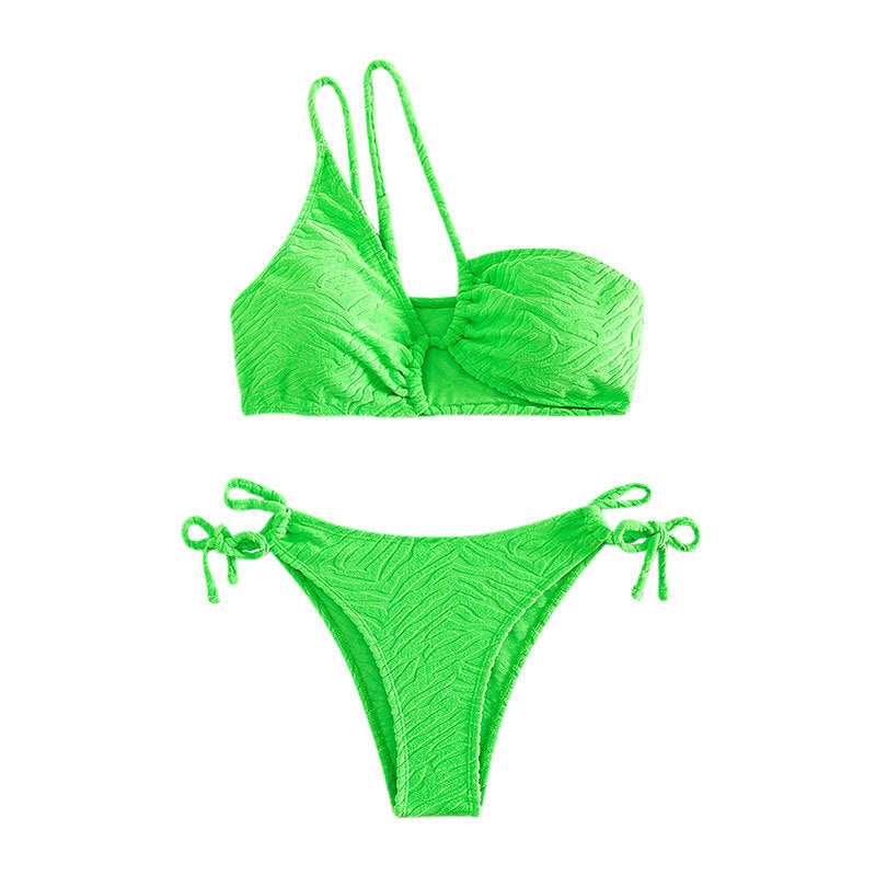 Damen Triangel-Bikini mit raffiniertem Wickeldetail und verspielten Trägern Echo Archiv
