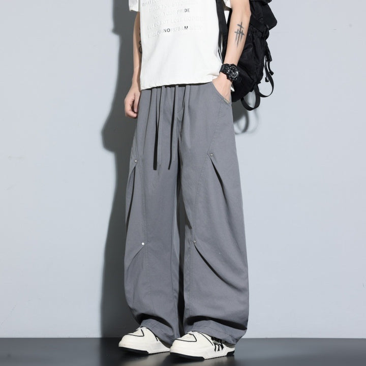Damen Weite Lagen-Loungehose mit Cargo-Details & elastischem Tunnelzug Echoarchiv