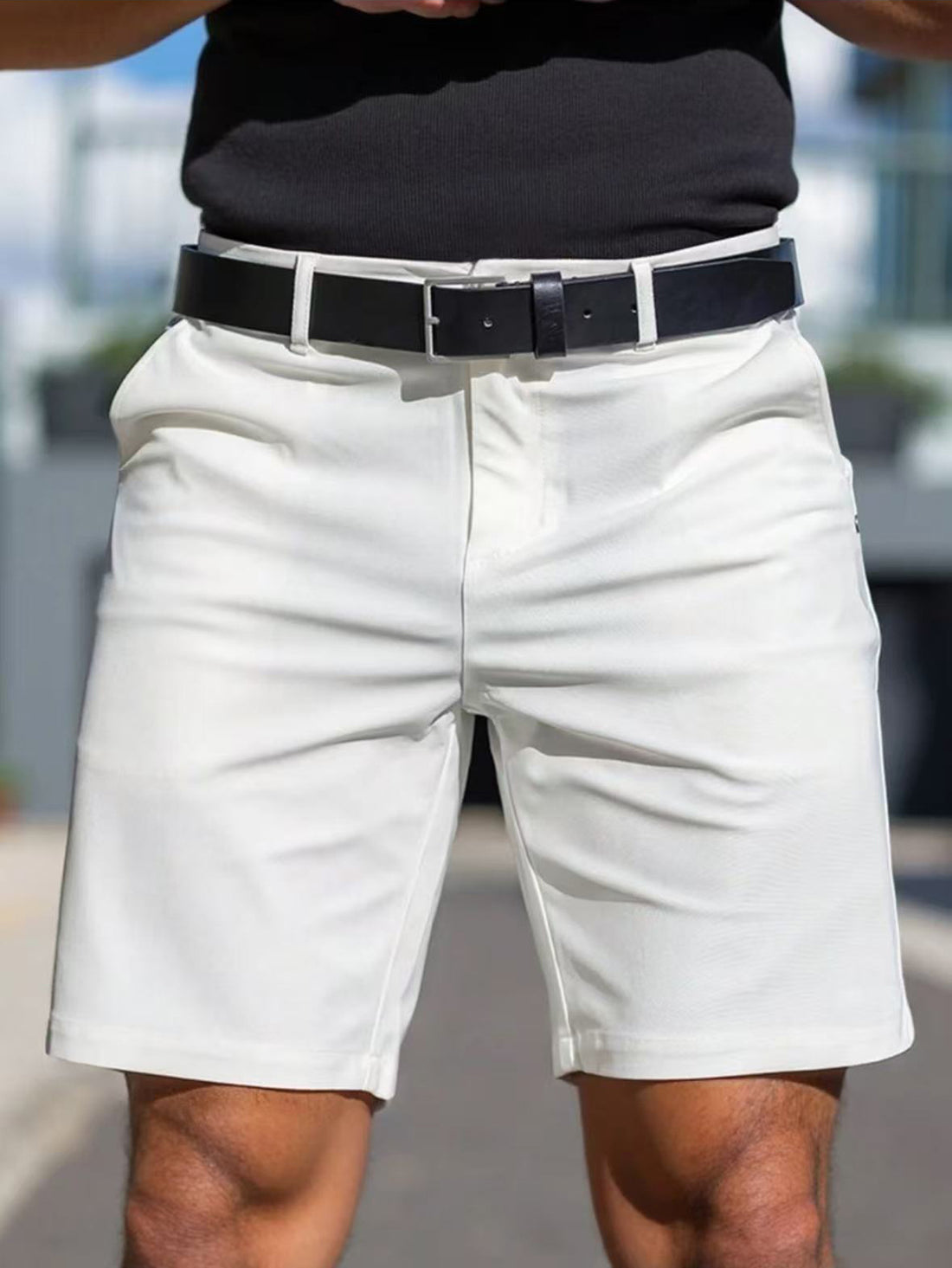 Herren Funktionsshorts mit elastischem Bund und praktischen Taschen – Sorevano