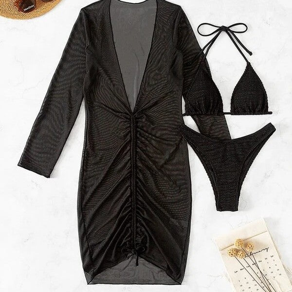 Damen Strandkleid mit elegantem Wickeldesign Echo Archiv