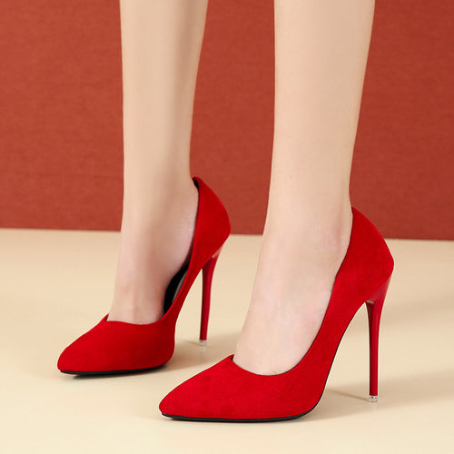 Damen nan spitze Stiletto-Pumps mit Samtoptik und gepolstertem Komfortfußbett Echo Archiv