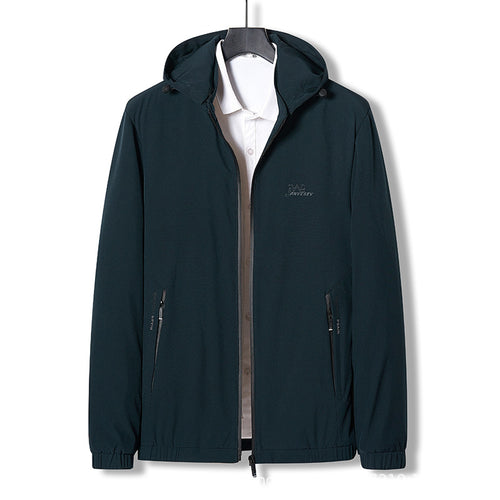 Herren funktionale Freizeitjacke mit verstellbarer Kapuze Echoarchiv
