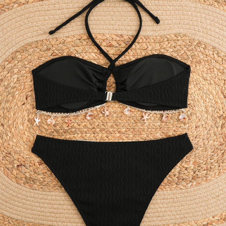 Damen Bikini-Set mit elegantem Bund und detailreichen Muscheldekoren Echo Archiv
