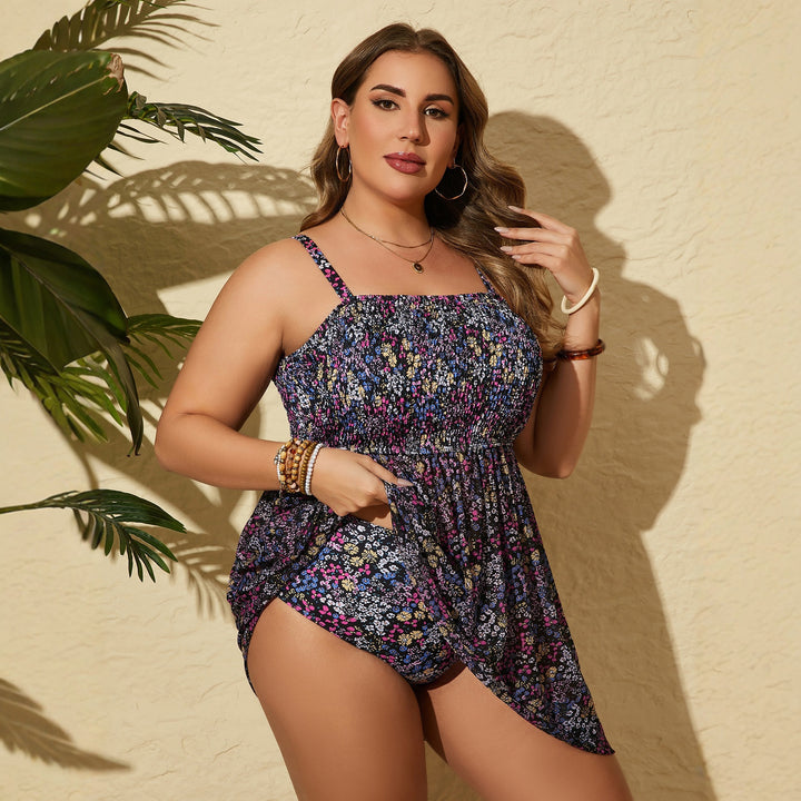 Damen luftiges Strandkleid mit elastischem Oberteil Echo Archiv