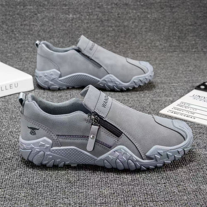 Herren Robuster Outdoor-Sneaker mit Reißverschluss und profiliertem Trail-Profil Echoarhiv
