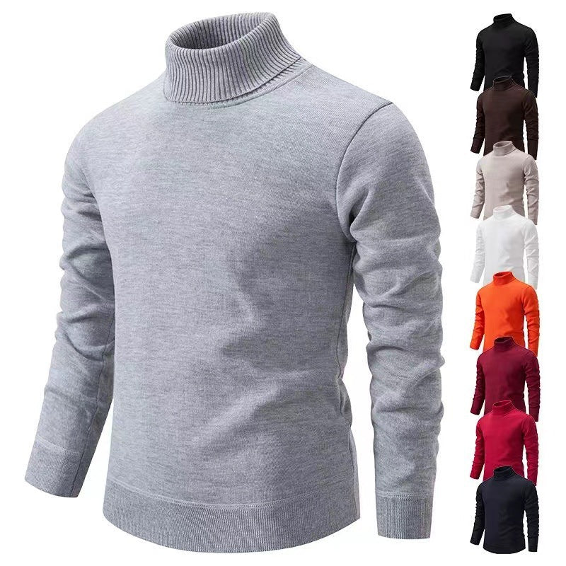 Herren schicker Rollkragenpullover aus hochwertiger Baumwolle Echoarchiv