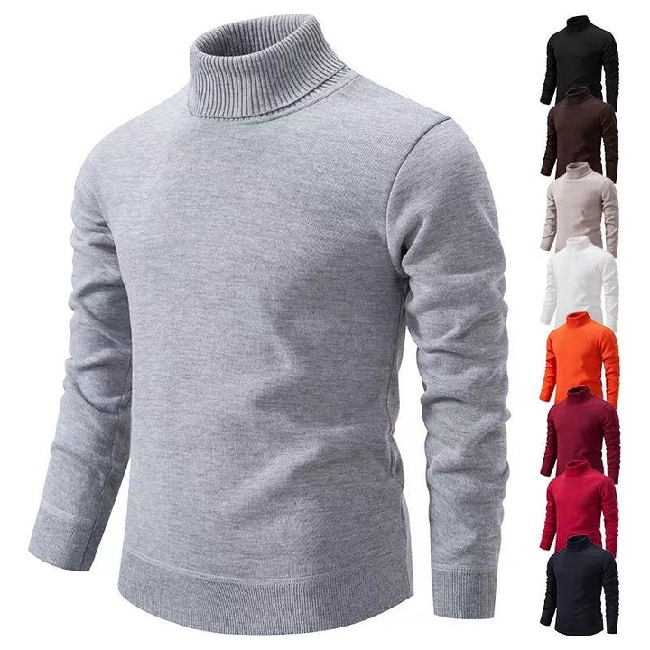 Herren schicker Rollkragenpullover aus hochwertiger Baumwolle Echoarchiv