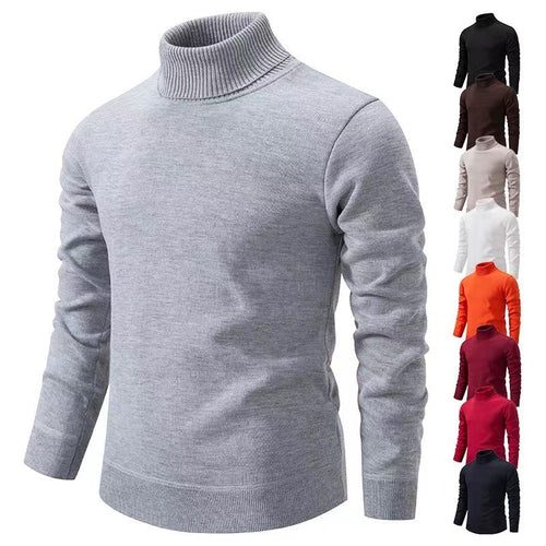 Herren schicker Rollkragenpullover aus hochwertiger Baumwolle Echoarchiv