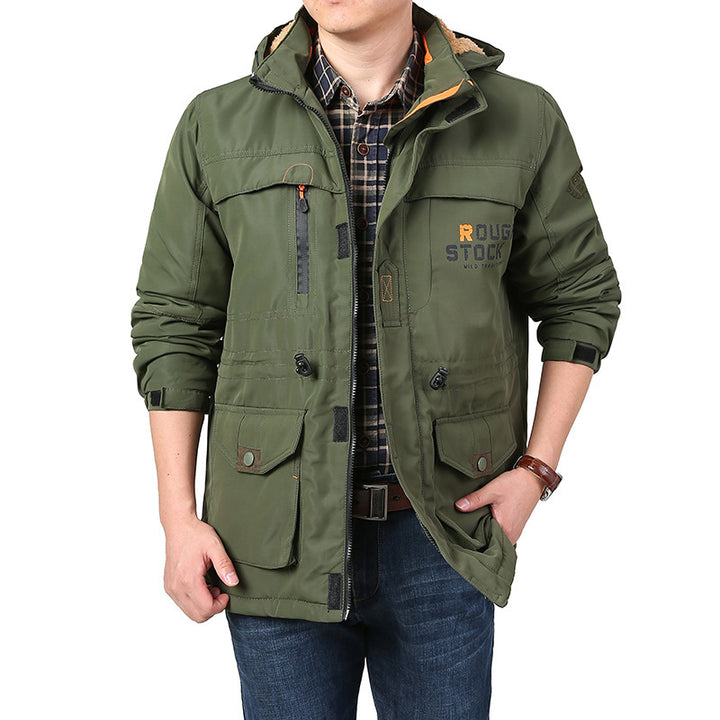 Herren Multifunktionale Outdoorjacke mit mehreren Taschen Echo Archiv