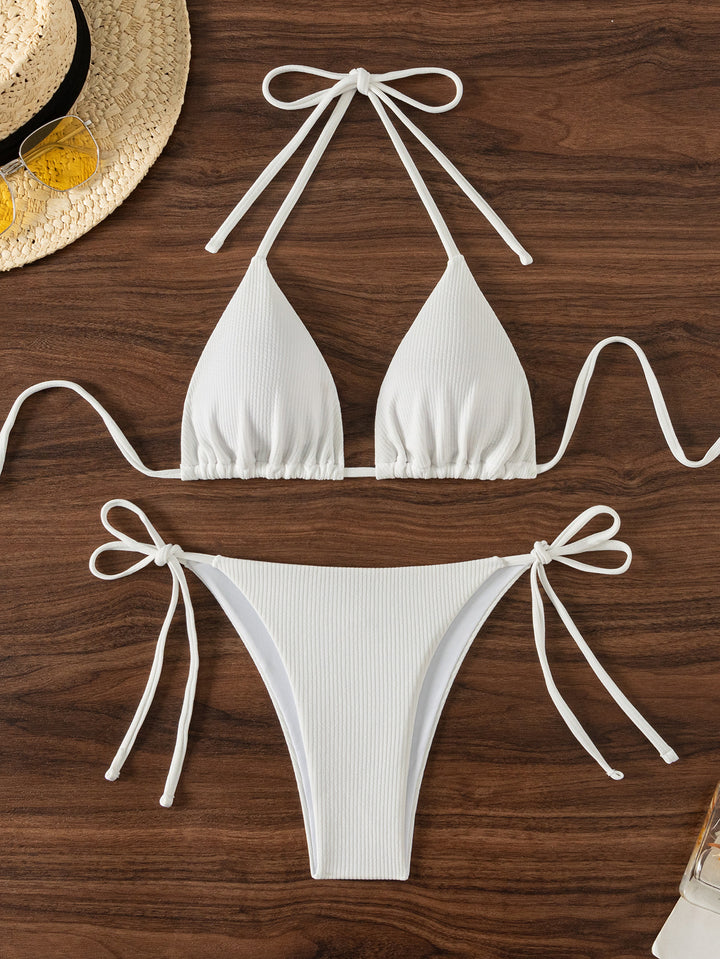 Damen Triangel-Bikini mit verstellbaren Riemen und raffinierten Details Echo Archiv