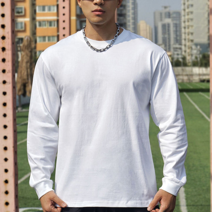 Herren Langarmshirt aus hochwertiger Baumwolle mit atmungsaktiver Struktur Echoarchiv